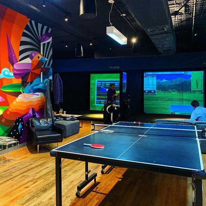 Golf simulator for training Golf simulato for training